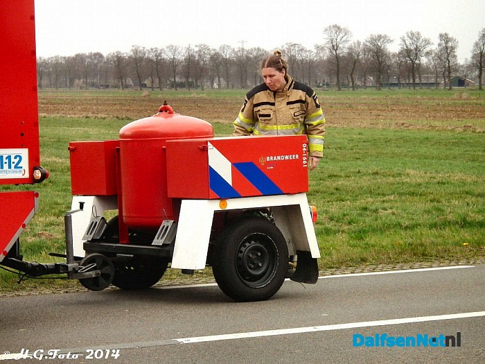 Brand in transformatorhuisje Westeinde. - Foto: H.G. Foto