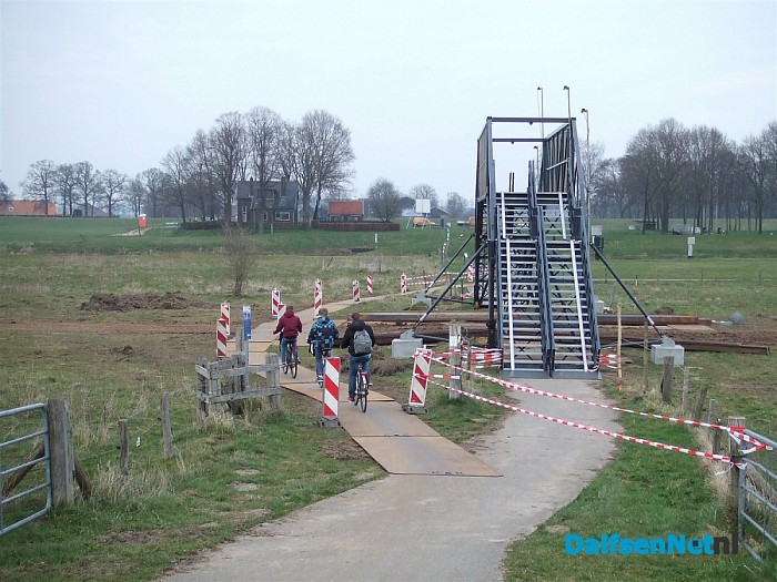 Fietsers weer vrije doorgang bij stuw Vechterweerd