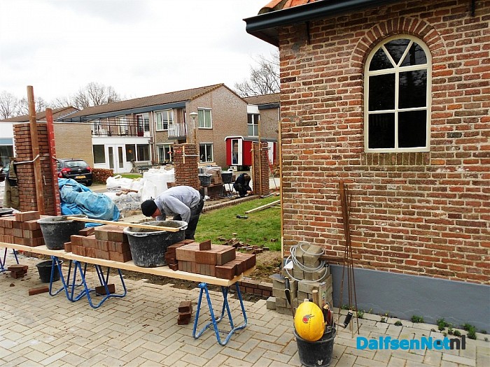 Muur bij Hospice Dalfsen