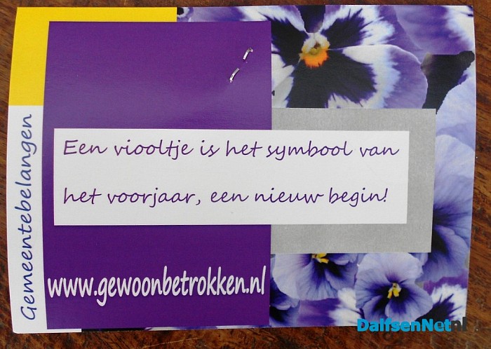 Bloemetjes politiek