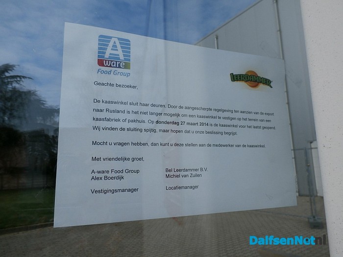 Russen verbieden voortgang kaaswinkel - Foto: Robert Bril