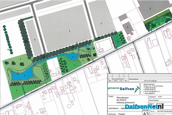 Kaartje nieuw park Meeleweg