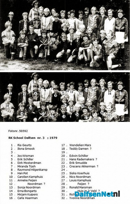 Namen gezocht groepsfoto - Foto: Historische Kring Dalfsen