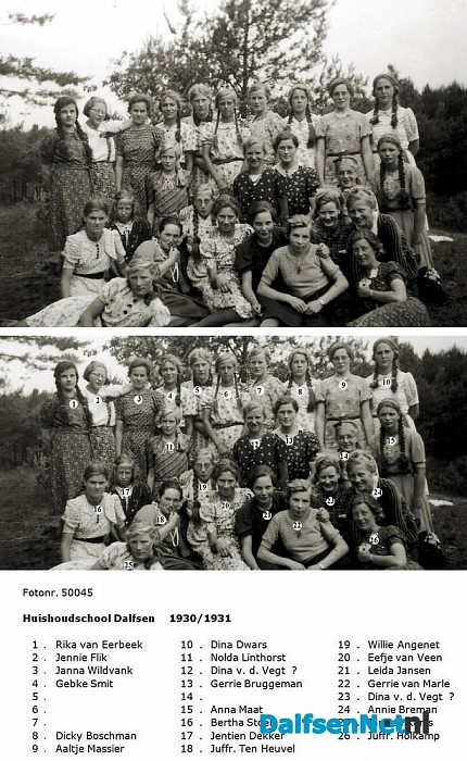 Namen gezocht groepsfoto - Foto: Historische Kring Dalfsen