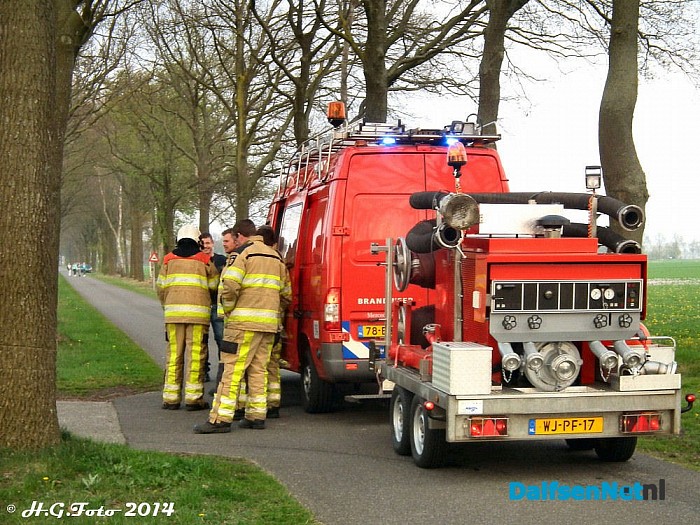 Schoorsteenbrand Staphorsterweg. - Foto: H.G. Foto