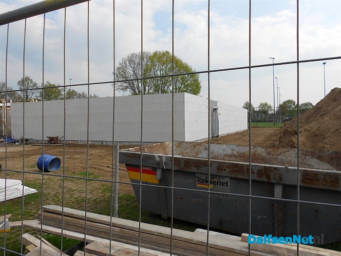 Voortgang bouw kleedkamers voetbal Dalfsen