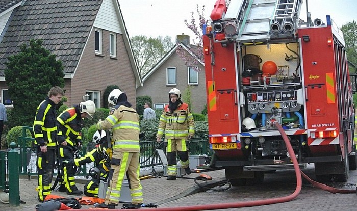 Schoorsteenbrand in Hoonhorst - Foto: Niels Jansen