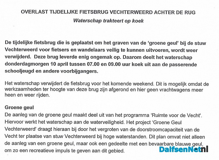 Morgen Koek happen Vechterweerd