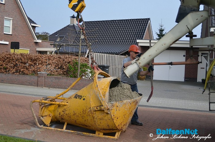 Beton voor kunstwerk - Foto: Johan Bokma