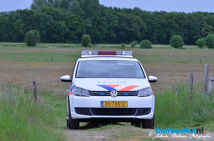 Politiecontrole aan kolk de Marshoek