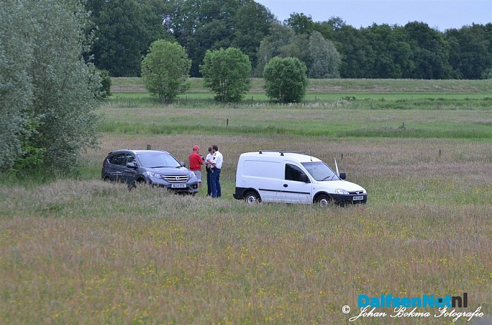 Politiecontrole aan kolk de Marshoek