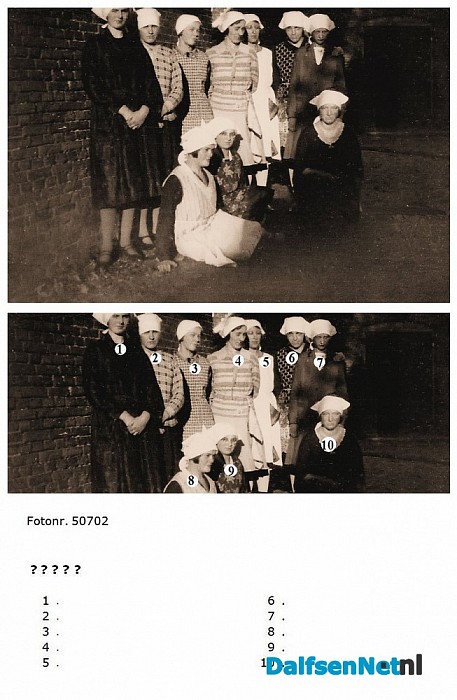 Namen gezocht groepsfoto - Foto: Historische Kring Dalfsen