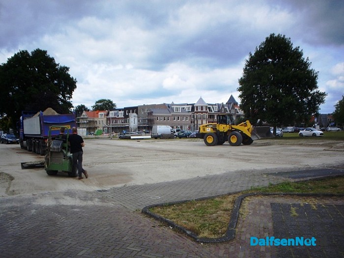 Bijna al het zand al weer weg