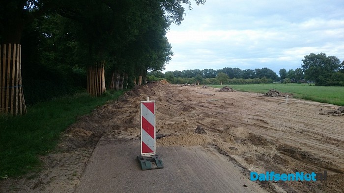 Kampmansweg momenteel niet begaanbaar - Foto: Robert Bril