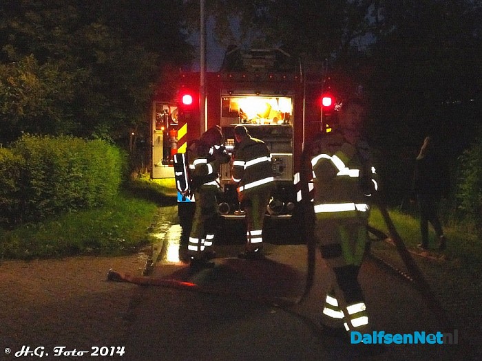 Woningbrand B.H.Spijkersweg Nieuwleusen. - Foto: H.G. Foto