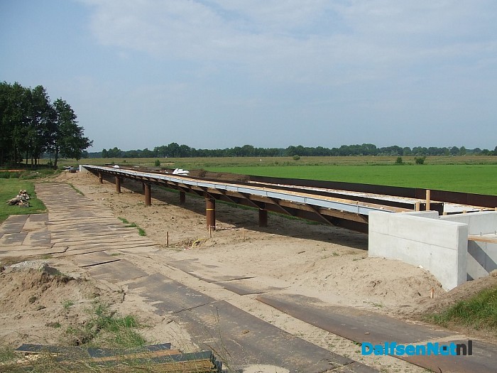 Brug Vechterweerd richting afwerking