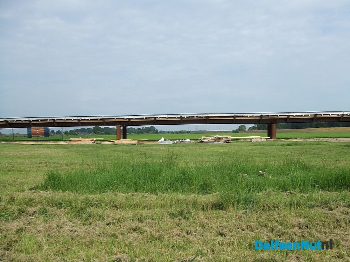 Brug Vechterweerd richting afwerking