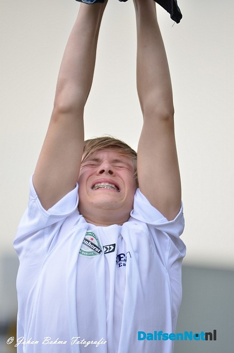 Teams strijden tegen elkaar bij Sproeifeest - Foto: Johan Bokma