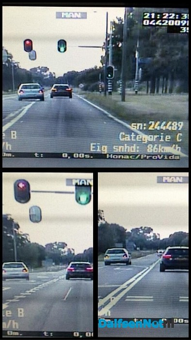 Inhalen bij stoplichten en ook door rood: kassa