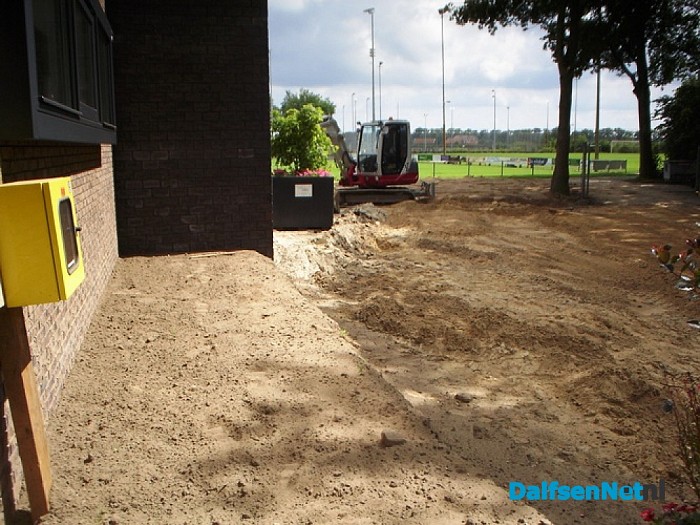 Laatste afwerking rond de Potstal