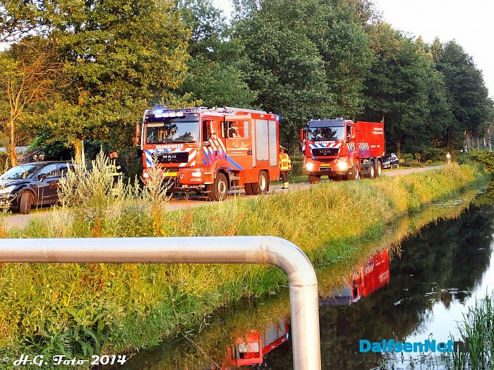 Barbecue loopt uit de hand. - Foto: H.G. Foto