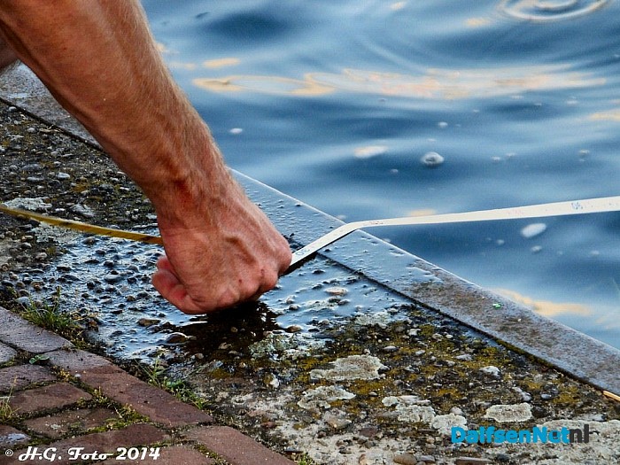 Bungee roeien aan de kade. - Foto: H.G. Foto