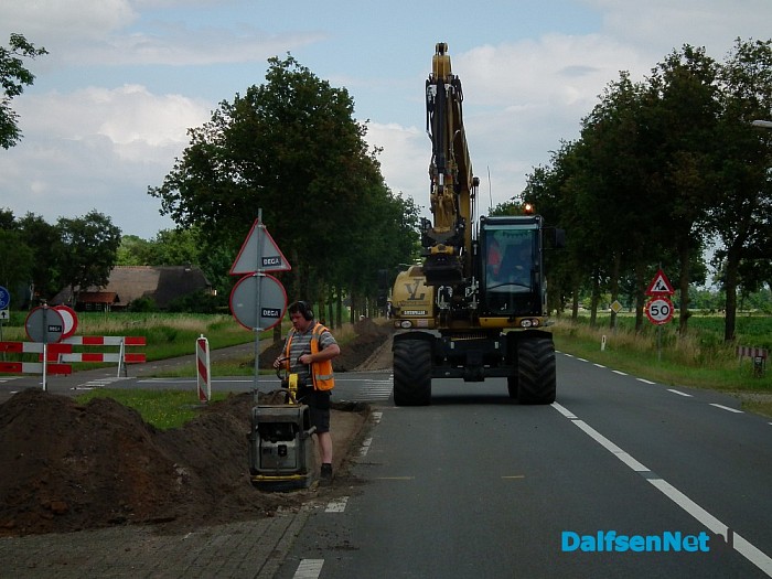 Wegwerkzaamheden Westeinde in volle gang - Foto: Robert Bril
