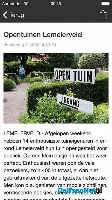 DalfsenNet nu ook op Iphone
