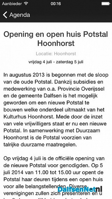 DalfsenNet nu ook op Iphone