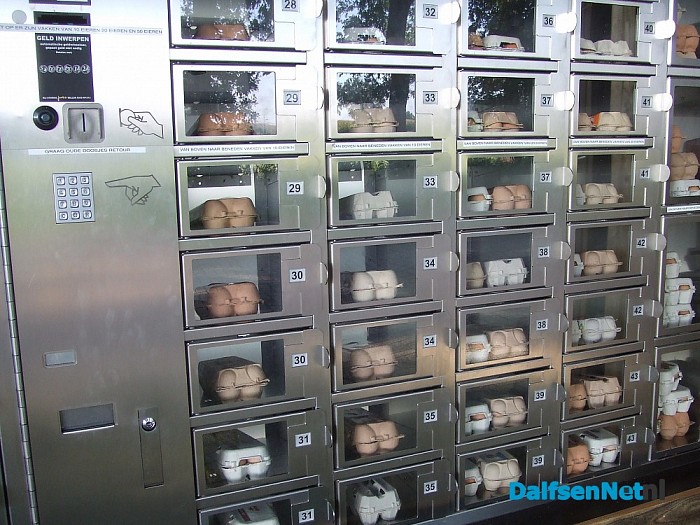Eierautomaat voor dagverse eieren