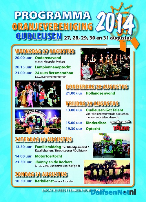 Oranjefeest in Oudleusen met groots programma. - Foto: H.G. Foto