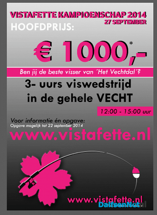 Super viswedstrijd tijdens de VISTAFETTE op 27 September 2014
