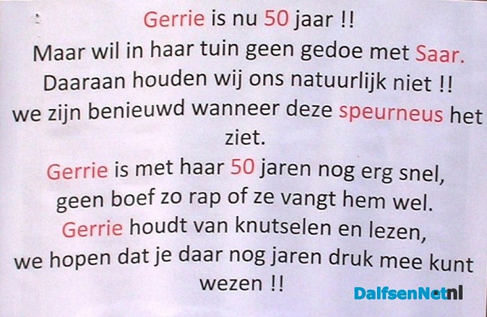 De Kleinste Sara van Dalfsen?