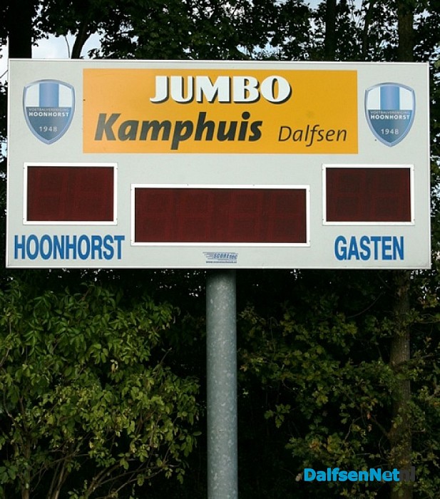 Nieuwe plek scorebord