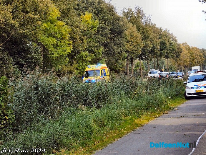 Deense motorrijder hard onderuit. - Foto: H.G. Foto