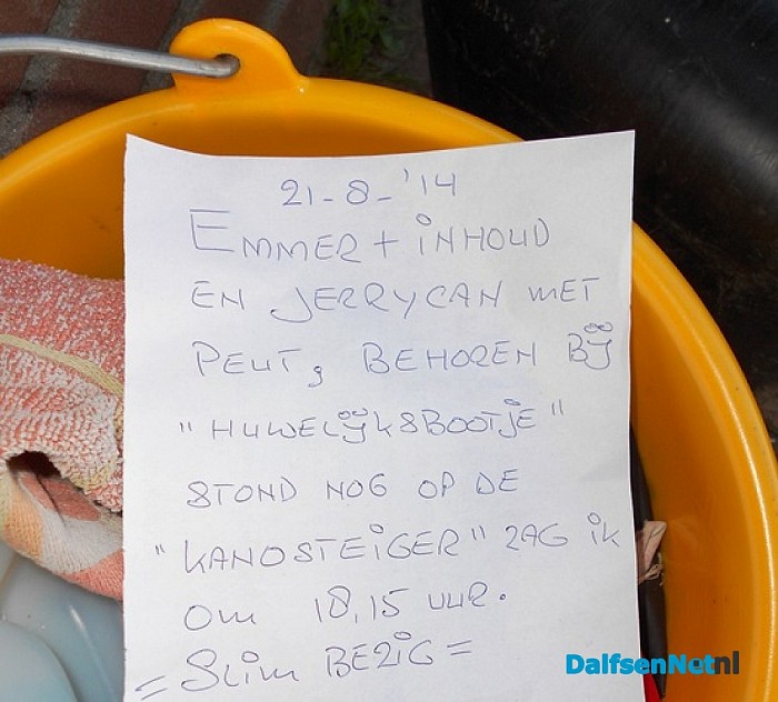 Even buurten bij Doede: huwelijksbootje ligt er nog steeds