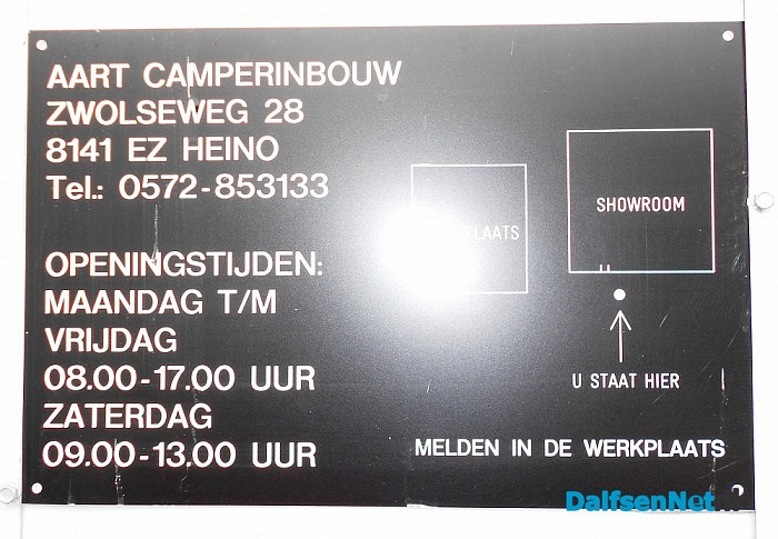 In Heino bouwen ze campers in, bij Aart