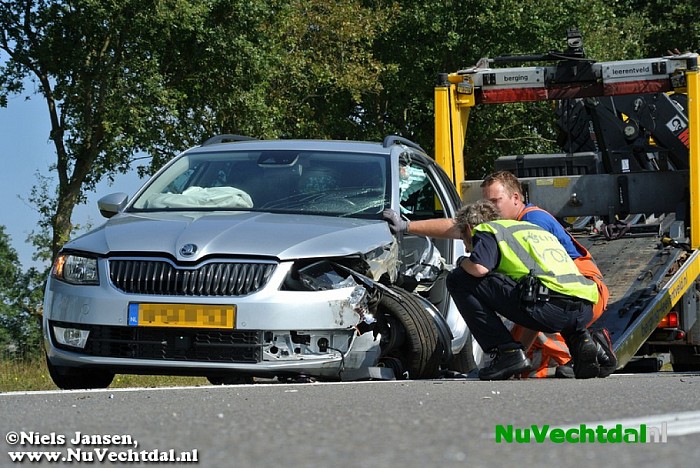 Ongeval Hessenweg met paardentrailer - Foto: Niels Jansen