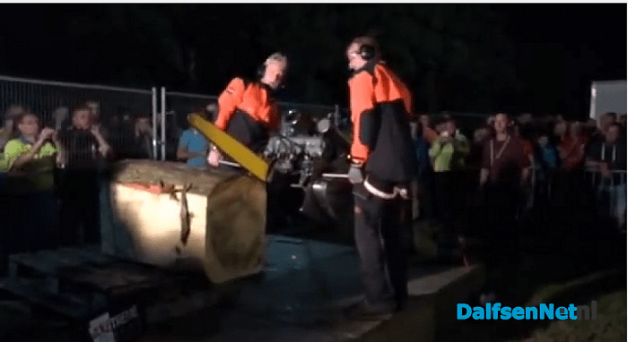 Supersnel hout zagen: mieters dikke stammen!