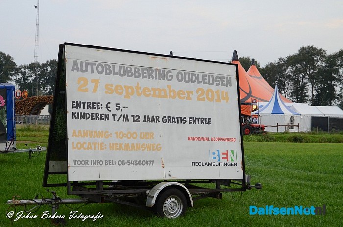 Aanstaande zaterdag 27 september Autoblubbering Oudleusen