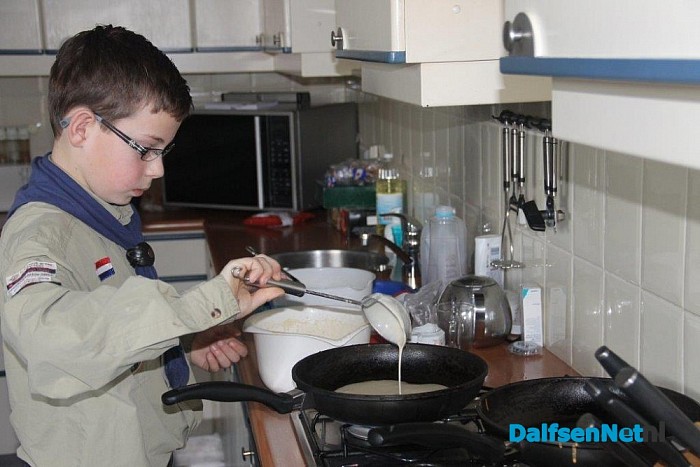 Michiel bakt zaterdag 18 oktober pannenkoeken