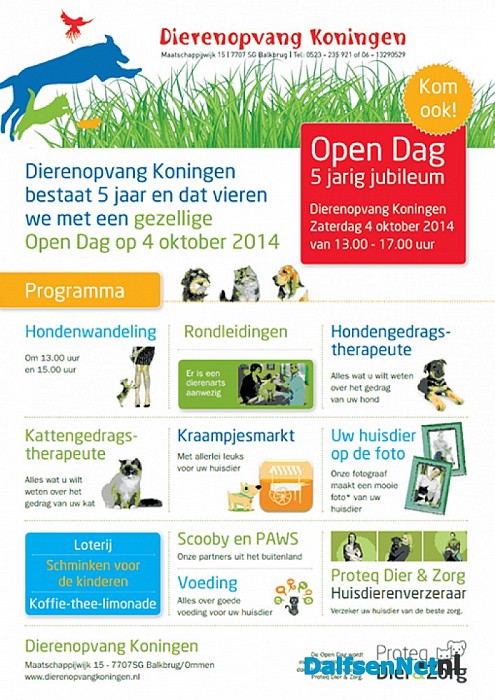 Open dag Dierenopvang Koningen te Balkbrug