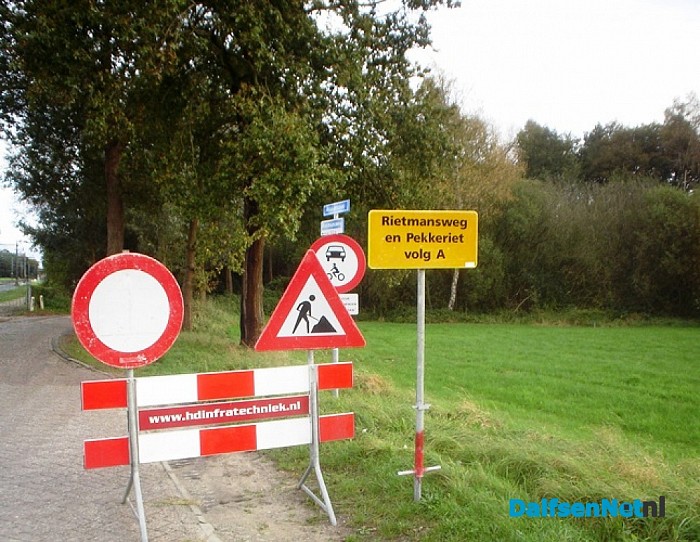 Rietmansweg weer een zandweg