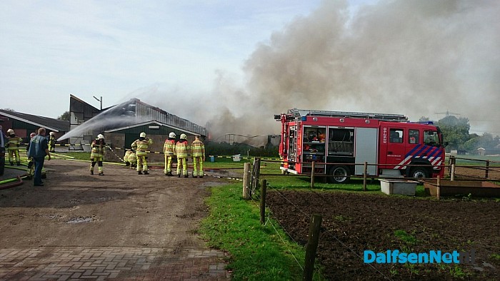 Schuurbrand in Lemelerveld - Foto: Robert Bril