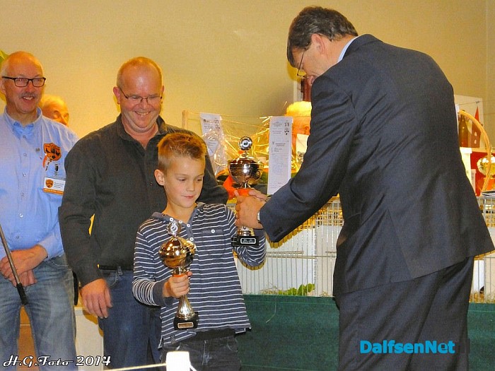 Daan Buitenhuis in de prijzen. - Foto: H.G. Foto