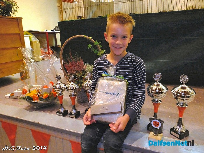 Daan Buitenhuis in de prijzen. - Foto: H.G. Foto
