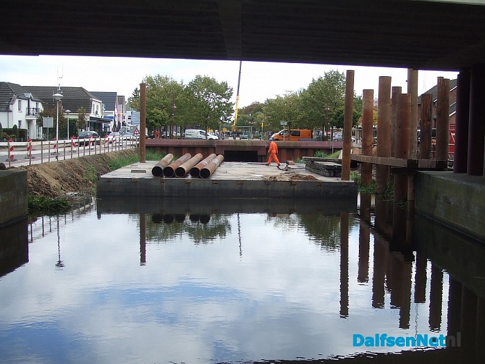 Lemelerveld, werk viaduct volop in voorbereiding