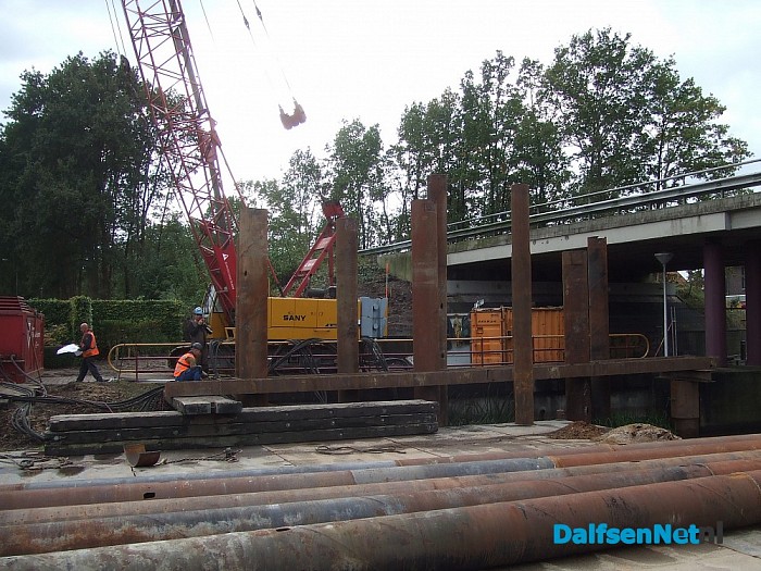 Lemelerveld, werk viaduct volop in voorbereiding