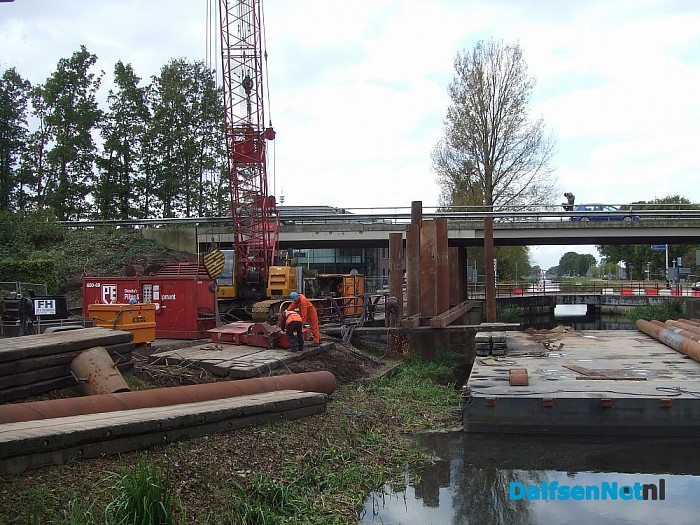 Lemelerveld, werk viaduct volop in voorbereiding