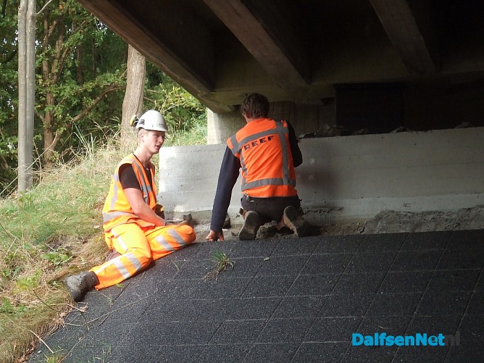 Lemelerveld, werk viaduct volop in voorbereiding